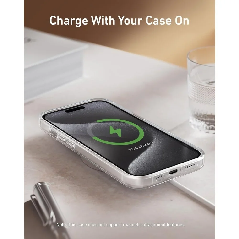 I Phone 15 Anti-yellowing Ultra-slim Durable Protective Cover Wireless Charging